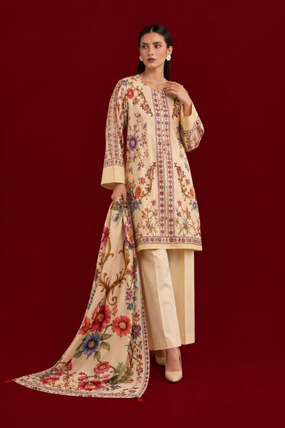 Khaadi 3 Piece Suit Lawn Unstitched