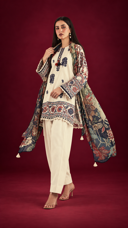 Khaadi 3 Piece Suit Lawn Unstitched