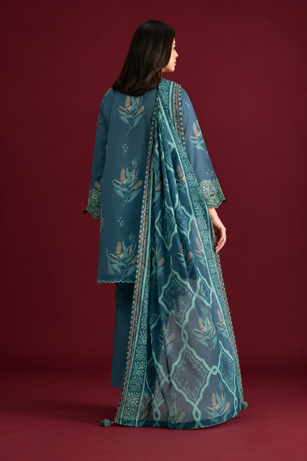 Nishat 3 Piece Unstitched - Digital Printed Suit Lawn