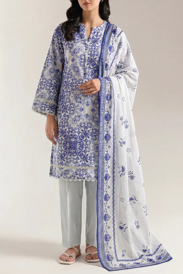 Unstitched Printed Warm Cotton 3 Piece