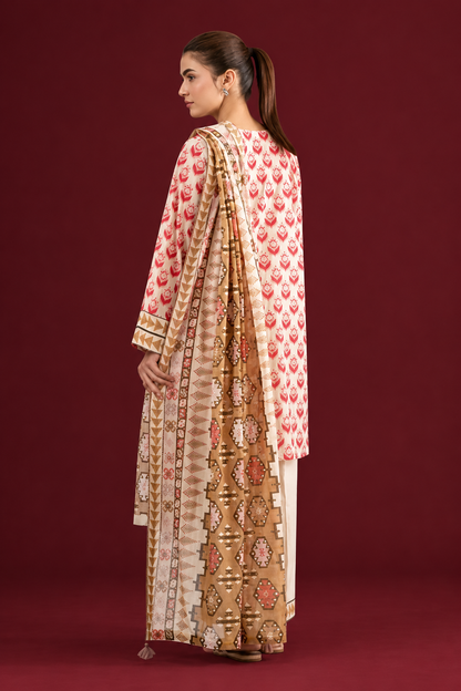 Nishat 3 Piece Unstitched - Printed Suit Lawn