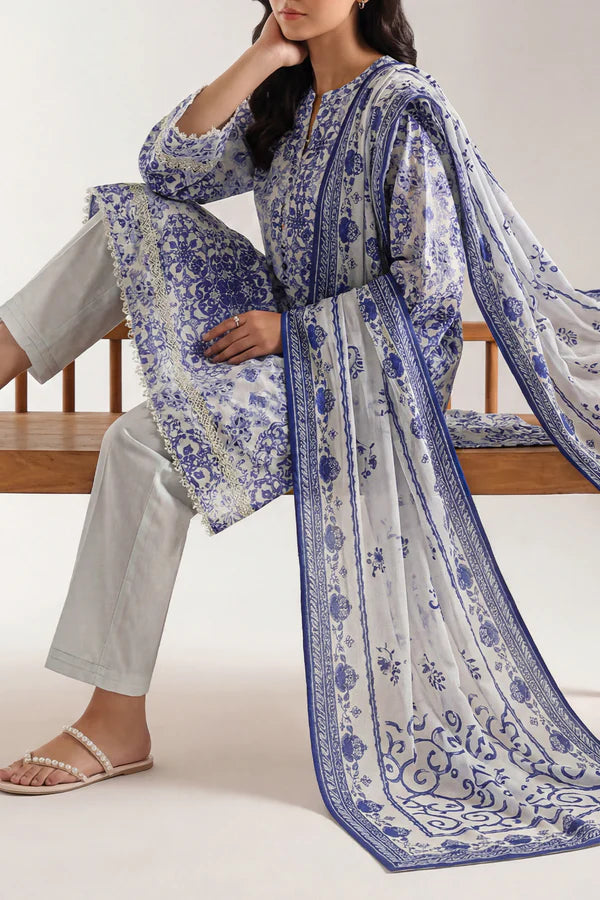 Unstitched Printed Warm Cotton 3 Piece