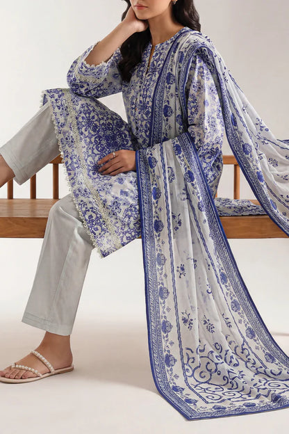 Unstitched Printed Warm Cotton 3 Piece