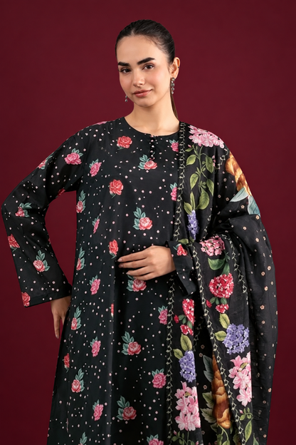 Nishat 3 Piece Unstitched - Digital Printed Suit Lawn