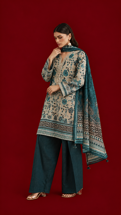 Khaadi 3 Piece Suit Lawn Unstitched