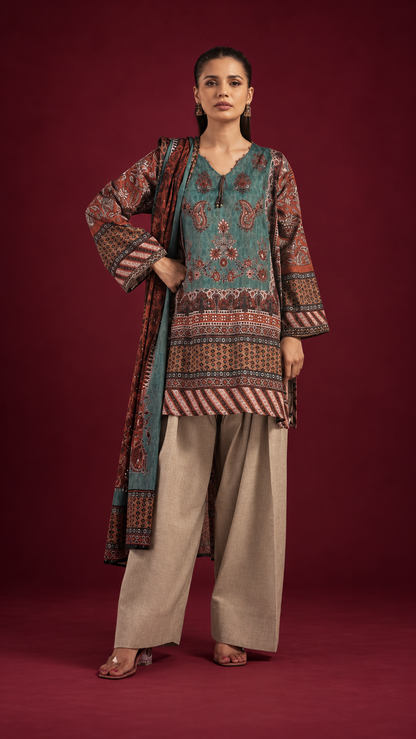 Khaadi 3 Piece Suit Lawn Unstitched