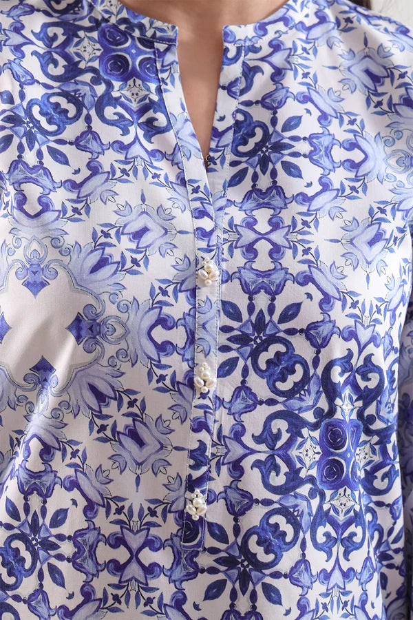 Unstitched Printed Warm Cotton 3 Piece