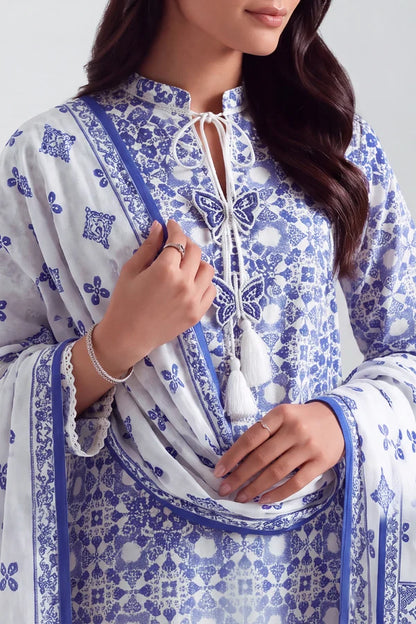 Unstitched Printed Warm Cotton 3 Piece