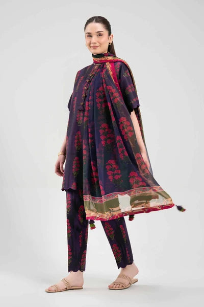 Nishat 3 Piece Unstitched - Digital Printed Suit