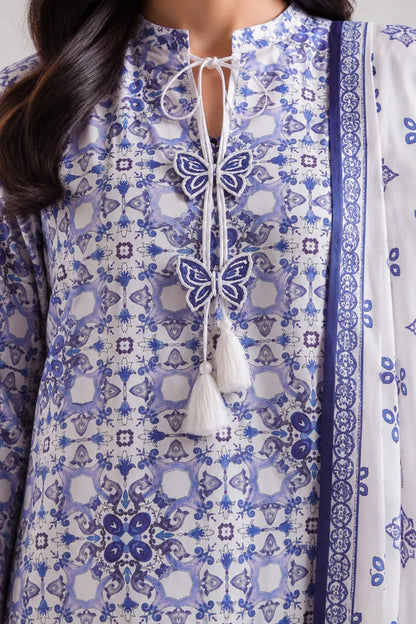 Unstitched Printed Warm Cotton 3 Piece
