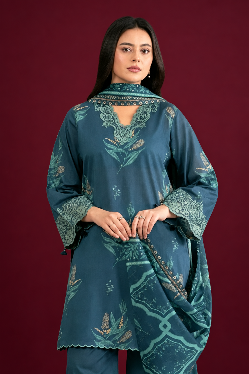 Nishat 3 Piece Unstitched - Digital Printed Suit Lawn