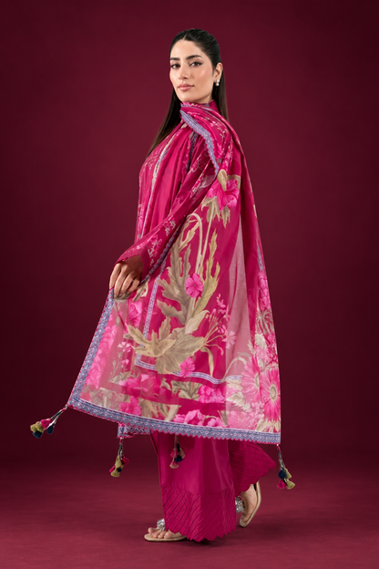 Nishat 3 Piece Unstitched Lawn- Digital Printed Suit