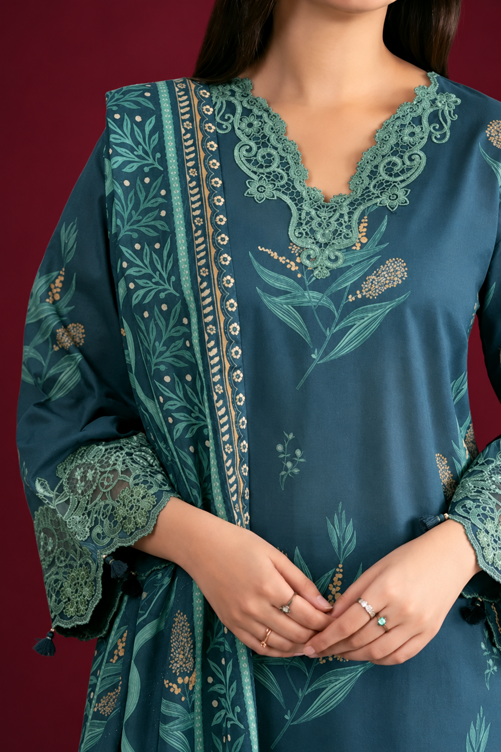Nishat 3 Piece Unstitched - Digital Printed Suit Lawn