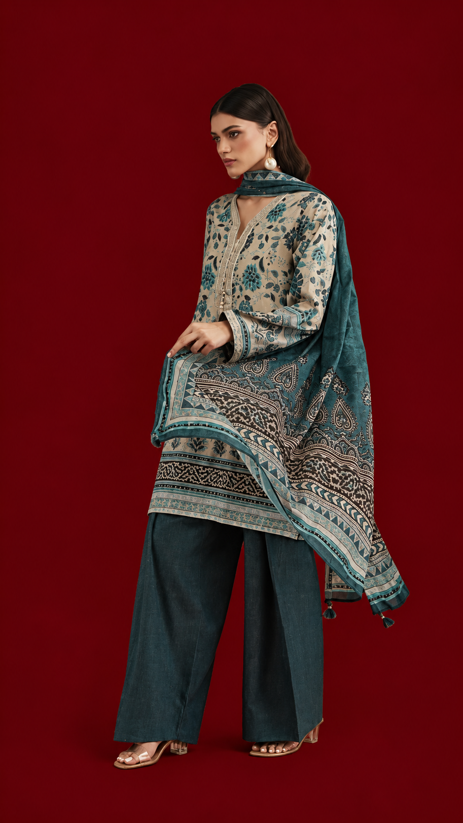 Khaadi 3 Piece Suit Lawn Unstitched