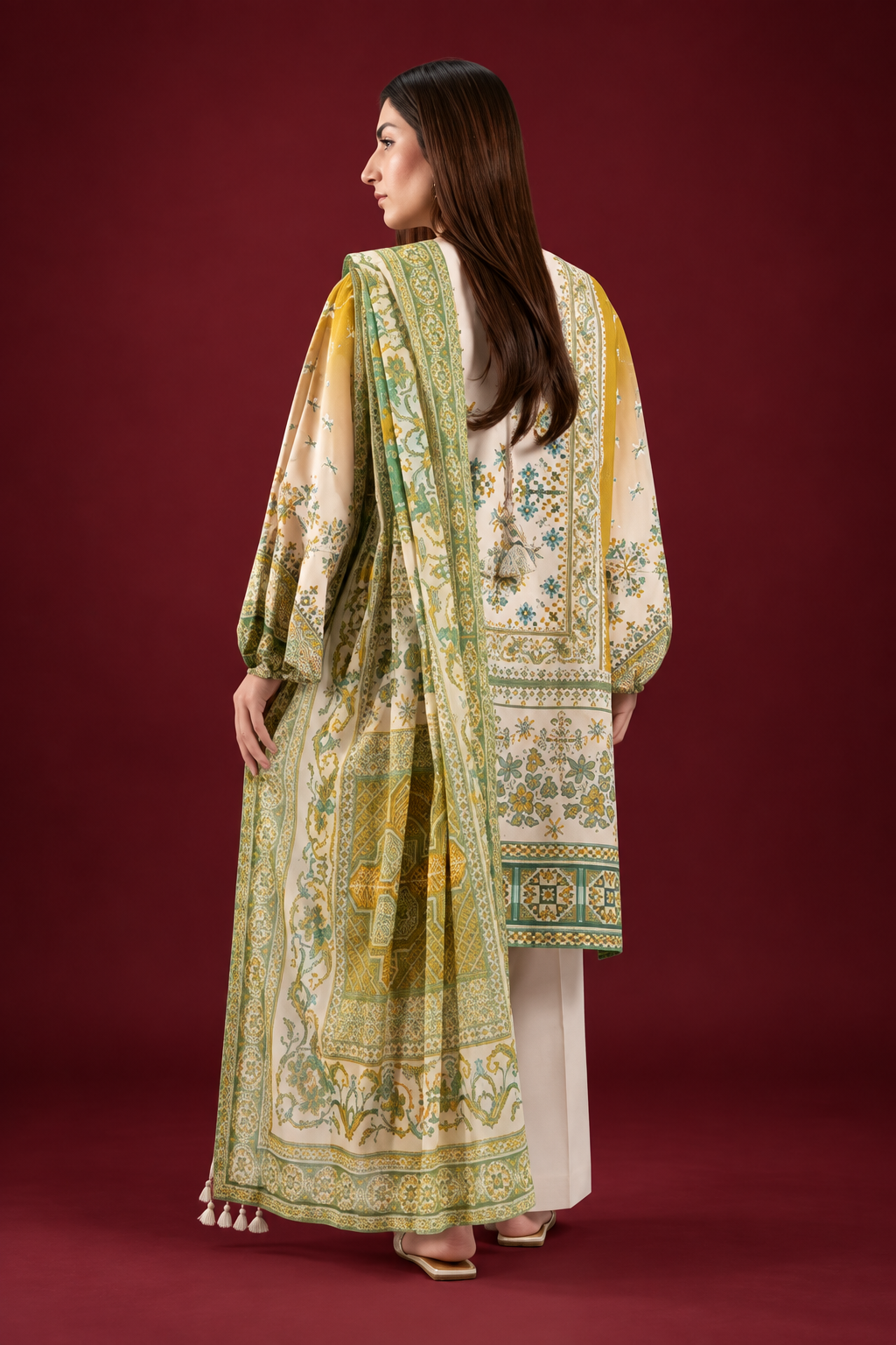 Nishat 3 Piece Unstitched Lawn - Digital Printed Suit