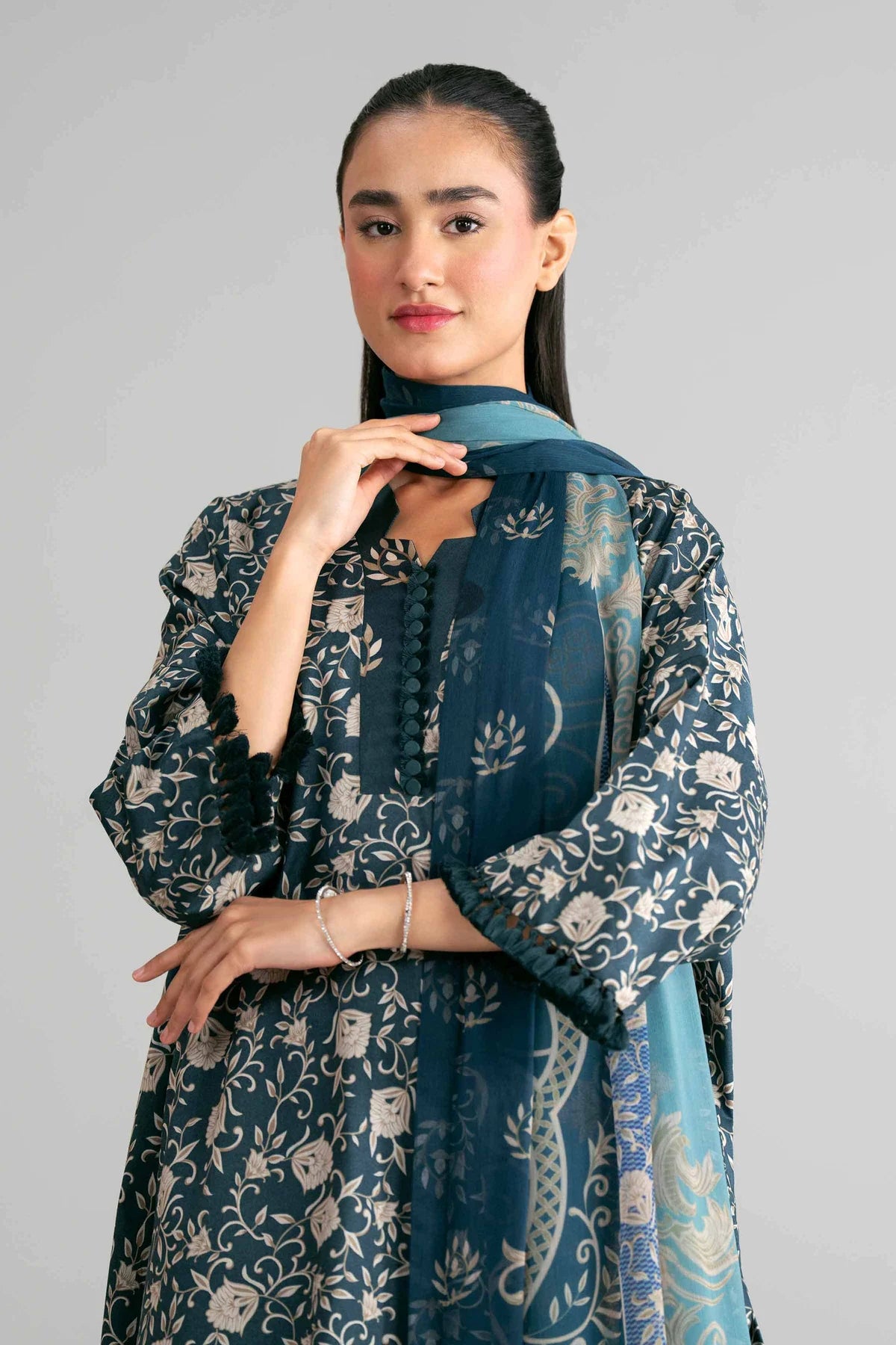 3 Piece - Digital Printed Suit - 42601574