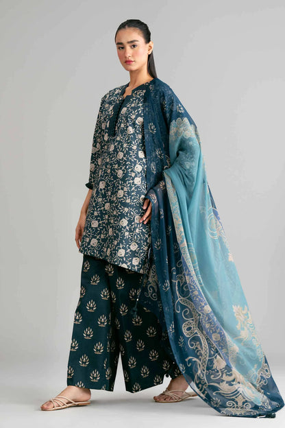 3 Piece - Digital Printed Suit - 42601574