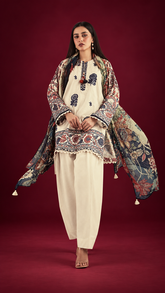 Khaadi 3 Piece Suit Lawn Unstitched