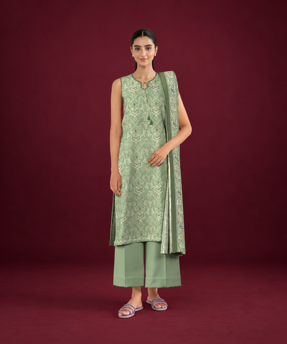 Sapphire 3 PIECE Unstitched - PRINTED LINEN SUIT