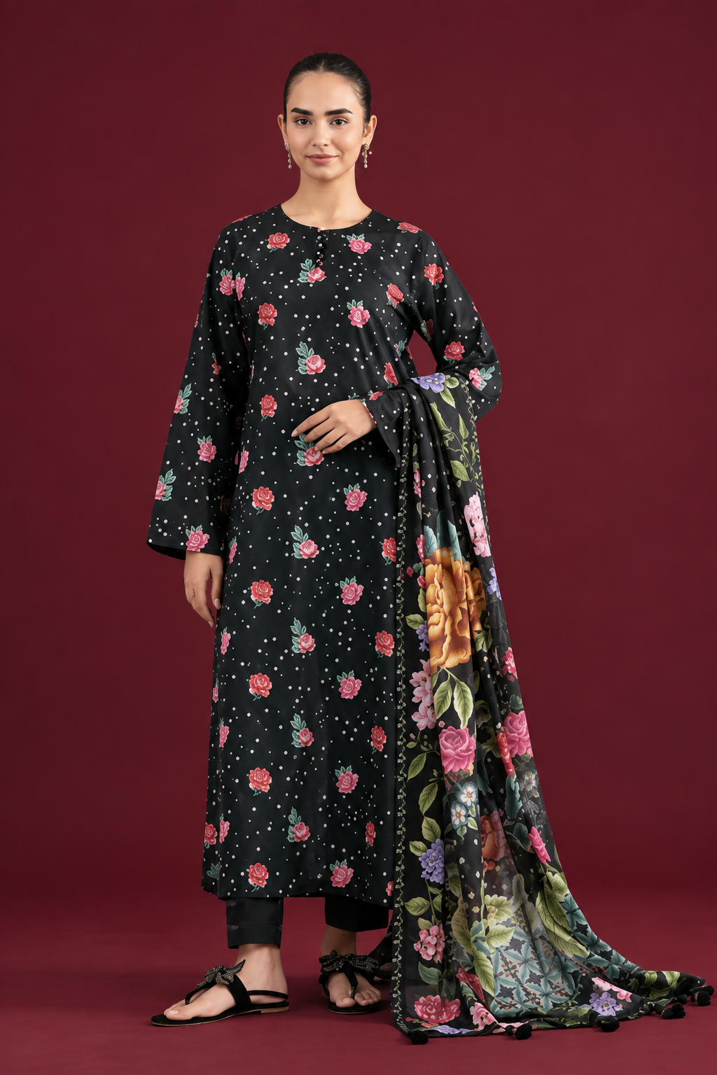Nishat 3 Piece Unstitched - Digital Printed Suit Lawn