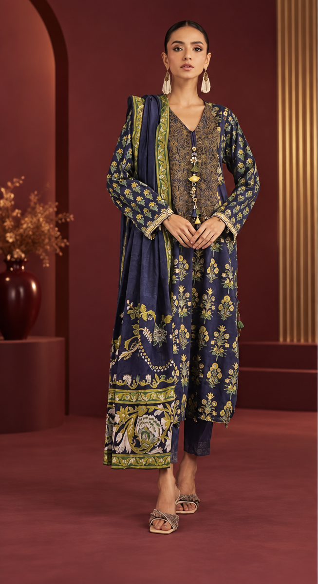 Khaadi 3 Piece Suit Lawn Unstitched