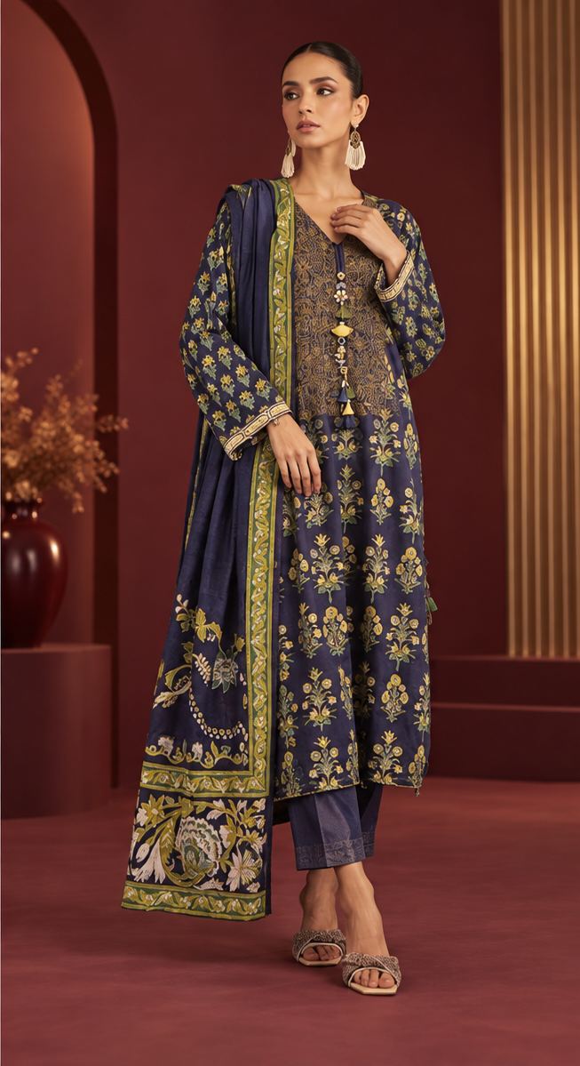 Khaadi 3 Piece Suit Lawn Unstitched