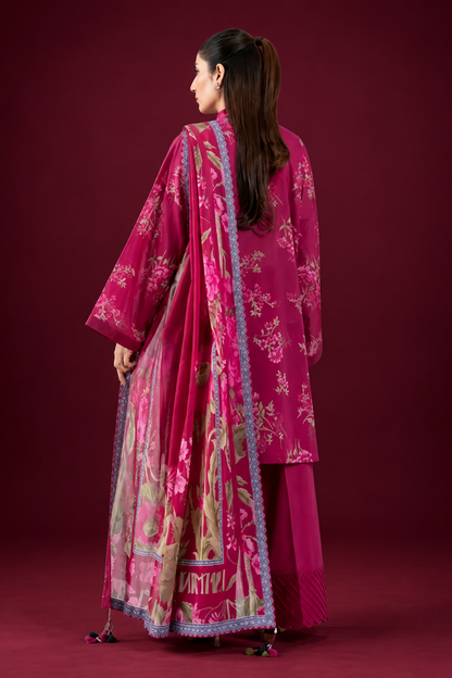 Nishat 3 Piece Unstitched Lawn- Digital Printed Suit