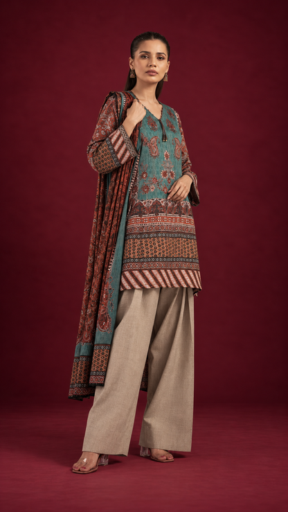 Khaadi 3 Piece Suit Lawn Unstitched