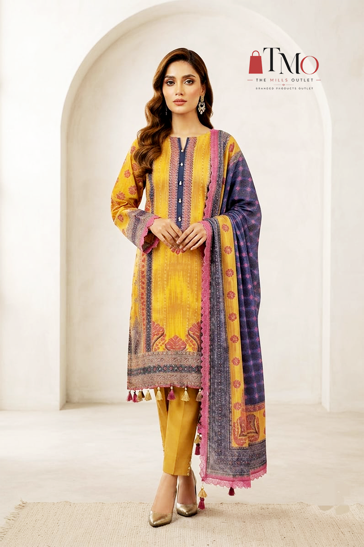 Soha Afreen Unstitched Printed Lawn 3pc