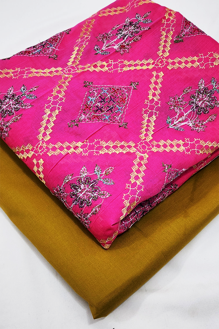 Designer Unstitched Embroidered ST Lawn 2pc