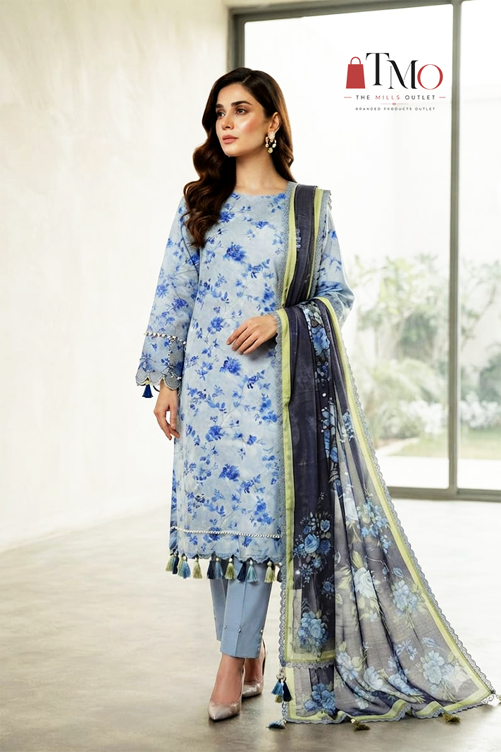 Soha Afreen Unstitched Printed Lawn 3pc