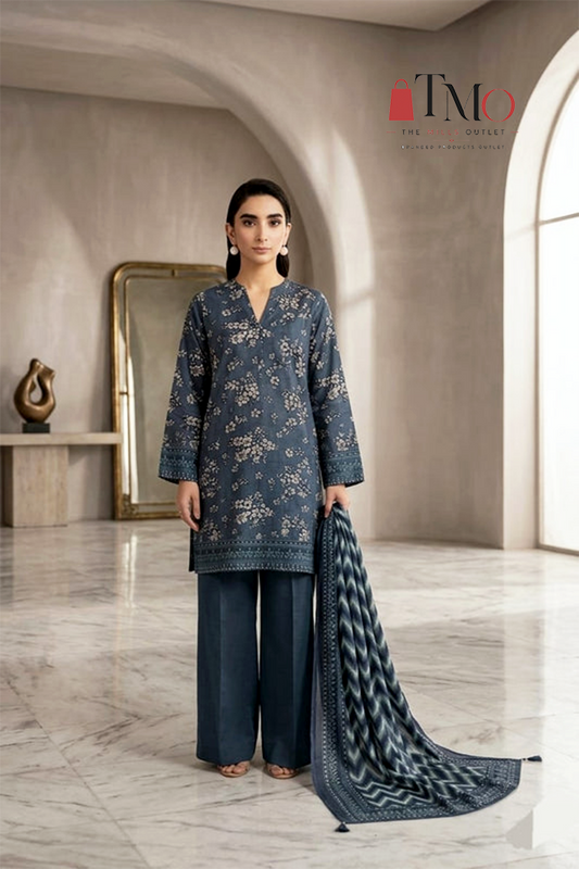 Nishat-vol1 Unstitched Embroidered Lawn 3pc