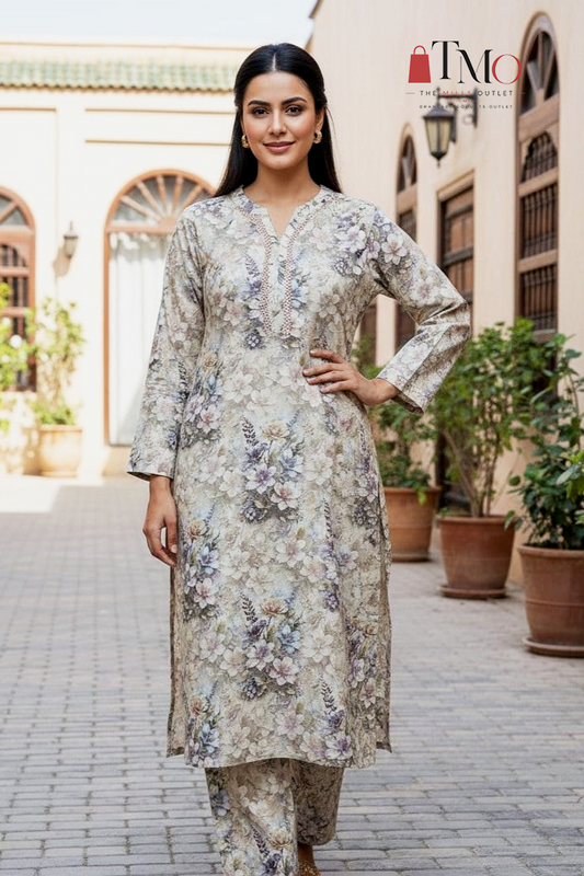 Hafiz Textile Stitched Printed Lawn ST 2pc