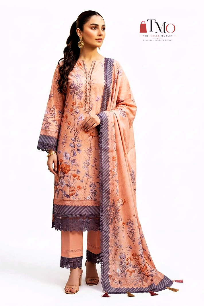 Soha Afreen Unstitched Printed Lawn 3pc